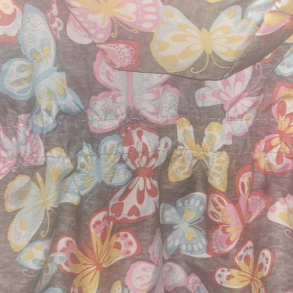 Penelope Mack Butterfly Print Raincoat with Yellow Interior - Picture 8 of 10